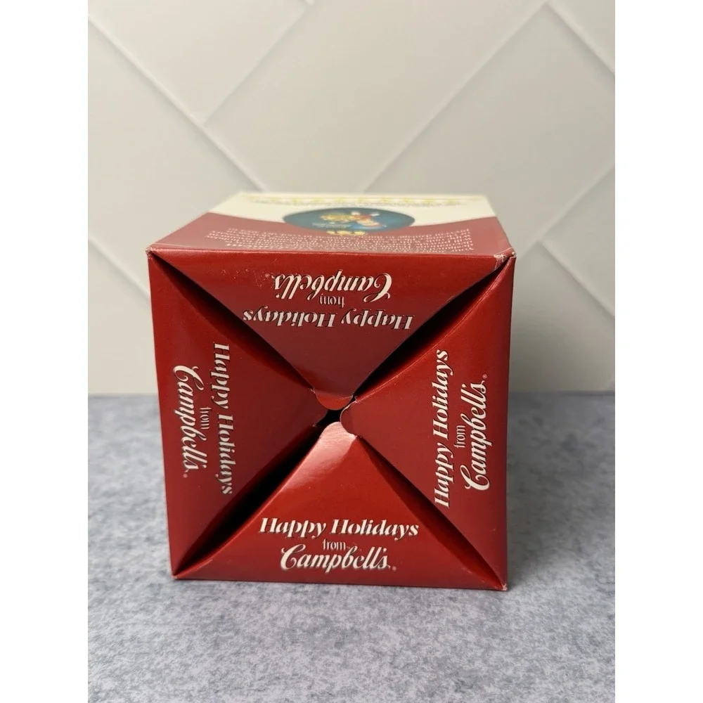2000 Campbells Soup Collectors Edition Medallion 100th Anniv Ornament w/Box